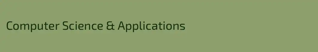 Computer Science & Applications